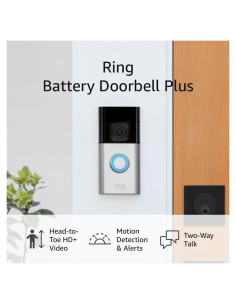 Timbradora de Batería Plus Ring con Video HD y Detección de Movimiento