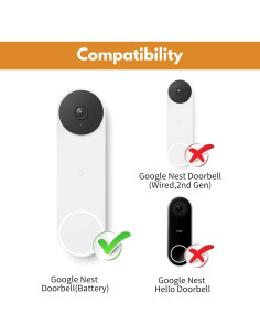 Soporte Adhesivo Wochel para Timbre Google Nest Blanco 2