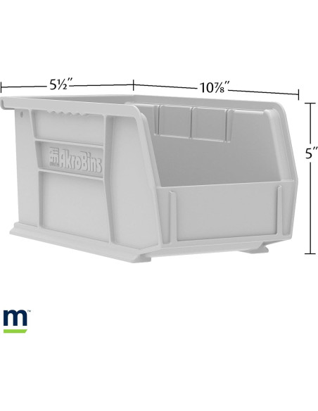 Bins de Almacenamiento Apilables Akro-Mils 30230, 12 Piezas