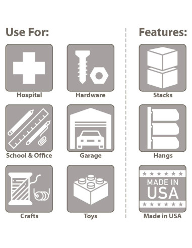 Bins de Almacenamiento Apilables Akro-Mils 30230, 12 Piezas