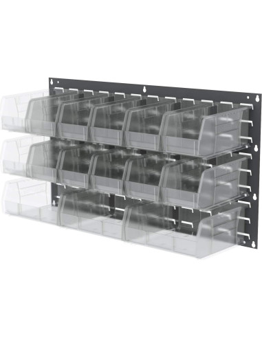 Bins de Almacenamiento Apilables Akro-Mils 30230, 12 Piezas