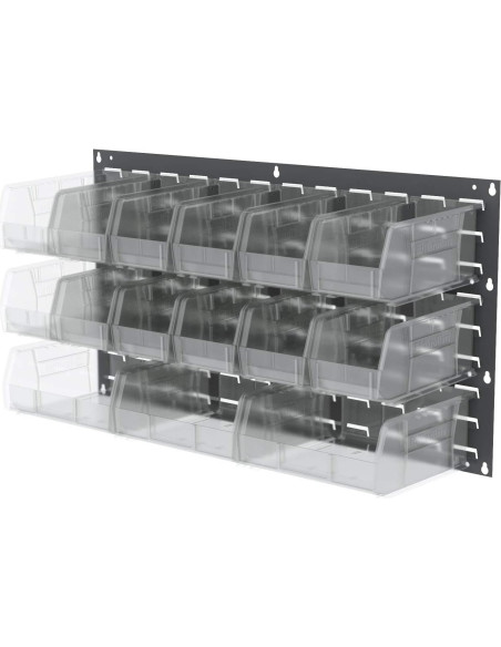 Bins de Almacenamiento Apilables Akro-Mils 30230, 12 Piezas