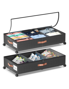 Contenedores de Almacenamiento Bajo la Cama LESHZHEN 2 Pzas
