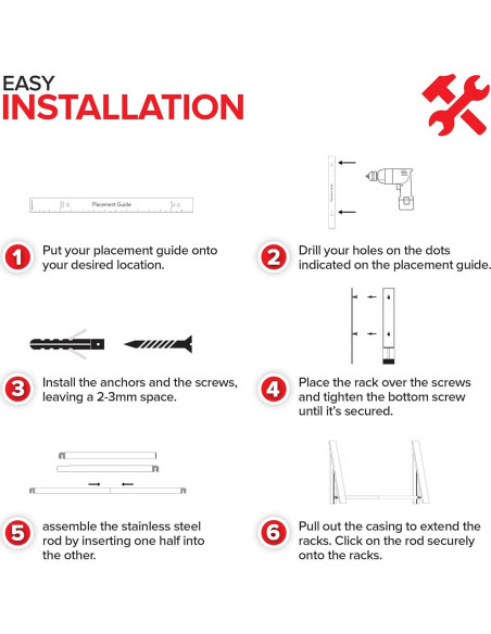 Perchero Plegable Doble Stock Your Home con Barra 27kg