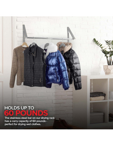 Perchero Plegable Doble Stock Your Home con Barra 27kg