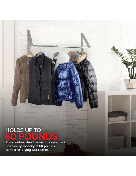 Perchero Plegable Doble Stock Your Home con Barra 27kg