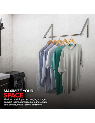 Perchero Plegable Doble Stock Your Home con Barra 27kg