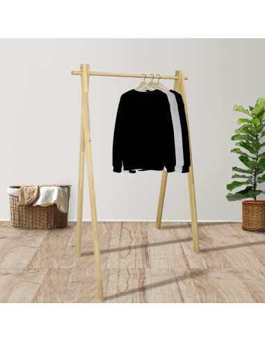 Perchero de Madera Casual Home Plegable 152 cm Natural