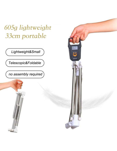 Perchero de Ropa Plegable Heekaby Acero Inoxidable 134 cm