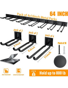 Estante de Almacenamiento TORACK de Acero para Garaje 800 lbs 2