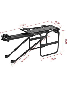 Portaequipajes trasero bicicleta SOUUXIU aluminio ajustable 2