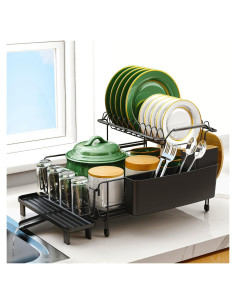 Escurridor de Platos Runnatal 2 Niveles Acero Inoxidable 3,07 kg