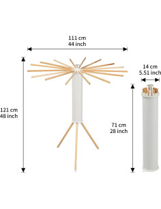 Soporte para Secar Ropa Plegable RFOUO Tripode 16 Varillas 2