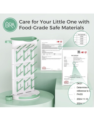 Estante Secado Botellas Momcozy DK01 para 18 Botellas