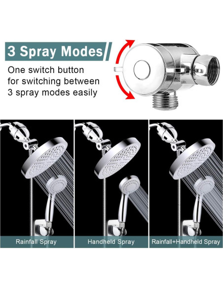 Cabezal de Ducha Filtrado Taiker YL-FSH, Alta Presión 60 cm