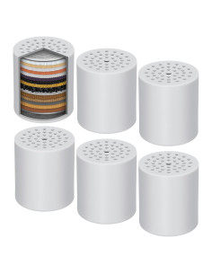 Cartucho de Filtro de Ducha JIEYUMJ 20 Etapas 6 Piezas