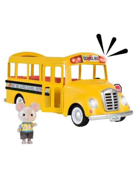 Autobús Escolar Sunshine con Luces y Sonidos - 2 Piezas