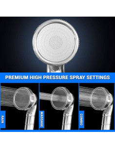 Cabezal de Ducha Filtrado PureAction con Manguera 152 cm 2