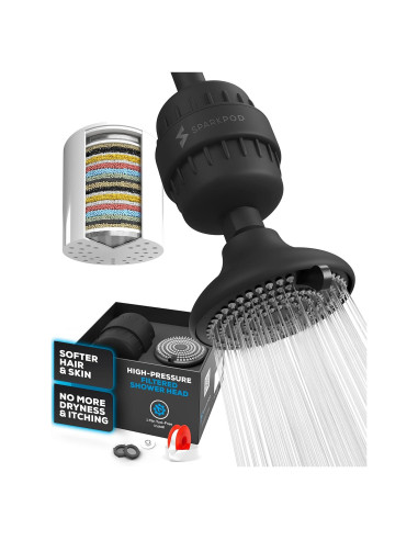 Cabezal de Ducha Filtrado SparkPod 23 Etapas Alta Presión