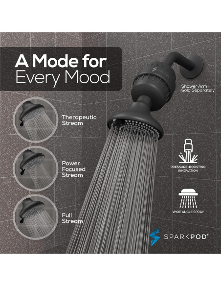Cabezal de Ducha Filtrado SparkPod 23 Etapas Alta Presión