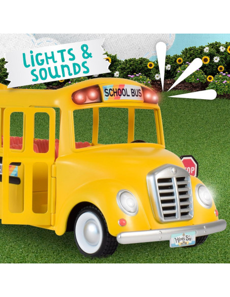 Autobús Escolar Sunshine con Luces y Sonidos - 2 Piezas