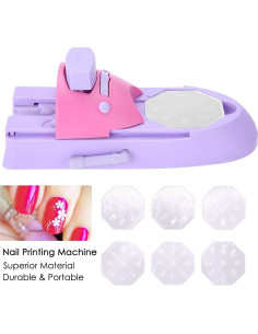 Máquina de Impresión de Uñas Glam Nail Stamper con 6 Plantillas 2