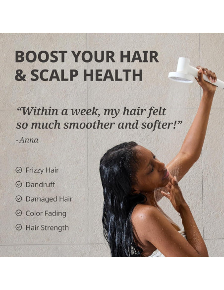 Filtro de Ducha SecondShower Vitamina C 3 Piezas 99% Cloro