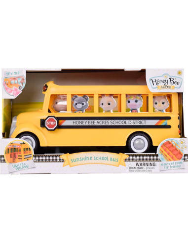 Autobús Escolar Sunshine con Luces y Sonidos - 2 Piezas