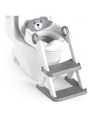 Asiento de Entrenamiento para Baño RABB 1ST Gris 2 en 1