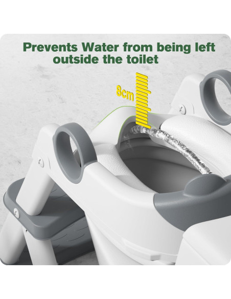 Asiento de Entrenamiento para Baño RABB 1ST Gris 2 en 1