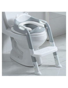 Asiento de Entrenamiento para Baño Fedicelly Gris/Blanco
