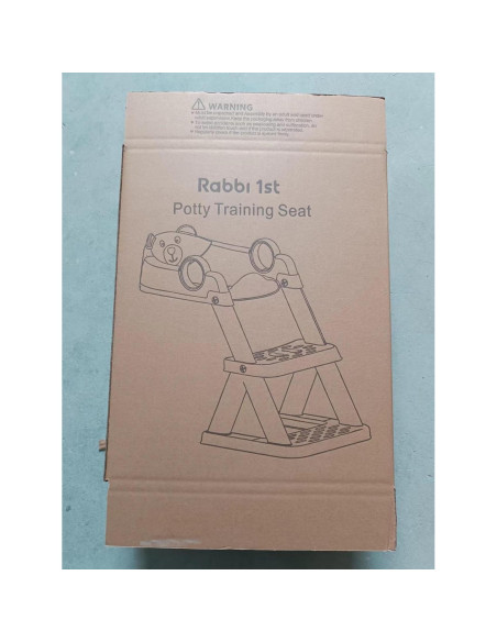 Asiento de Entrenamiento para Baño RABB 1ST Gris 2 en 1