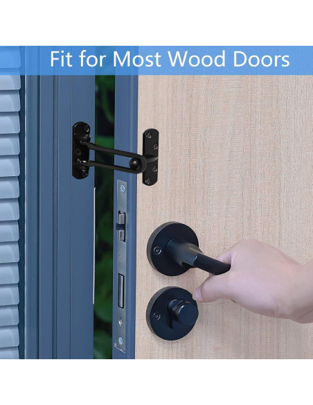 Cerradura de Seguridad para Puerta Topbuti DL-2 Negra