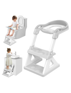 Asiento de Entrenamiento para Baño BOSEDSANG Gris 2 en 1