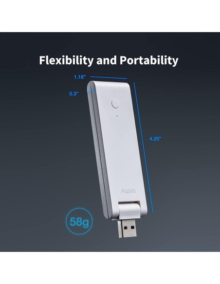 Hub Inteligente Aqara E1 Plus con Sensor de Temperatura y Humedad
