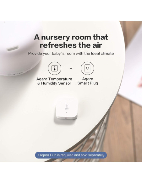 Hub Inteligente Aqara E1 Plus con Sensor de Temperatura y Humedad