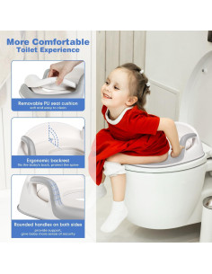 Asiento de Entrenamiento para Inodoro Maliton con Escalón 2