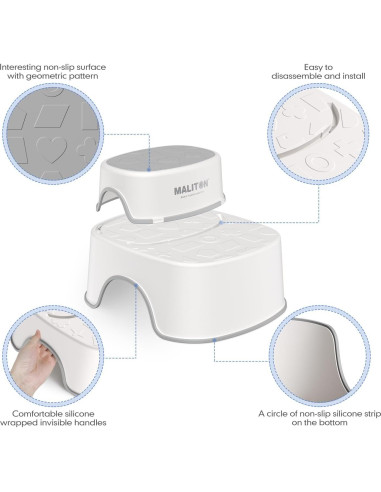 Asiento de Entrenamiento para Inodoro Maliton con Escalón