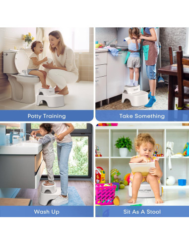 Asiento de Entrenamiento para Inodoro Maliton con Escalón