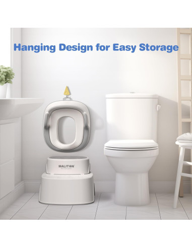 Asiento de Entrenamiento para Inodoro Maliton con Escalón