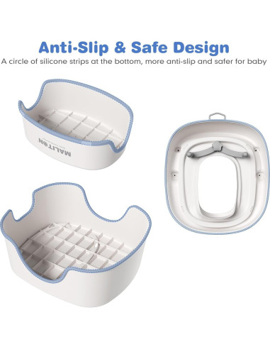 Asiento de Entrenamiento para Inodoro Maliton con Escalón