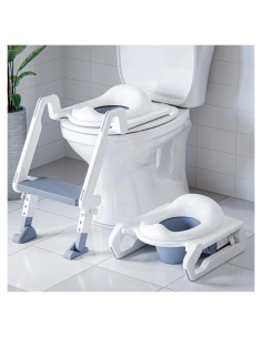 Asiento de Entrenamiento para Baño LittleHippo 3-en-1 Ajustable