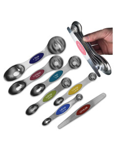 Juego de Cucharas Medidoras Magnéticas Lepixtera 7 Pcs