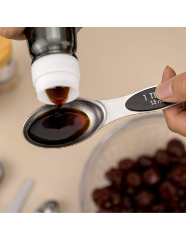 Juego de Tazas y Cucharas Medidoras EDELIN Acero Inoxidable 13 Piezas