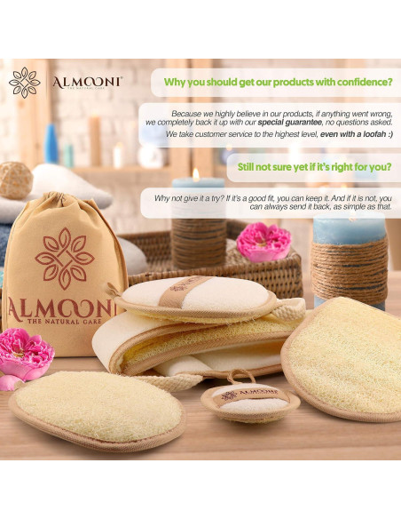 Esponja Exfoliante Natural Almooni Lufa Egipcia 2 Unidades Esponja Exfoliante Natural Almooni Lufa Egipcia 2 Unidades