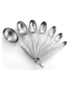 Juego de Cucharas Medidoras Acero Inoxidable Spring Chef 7 Pzas