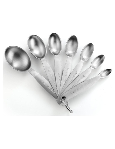Juego de Cucharas Medidoras Acero Inoxidable Spring Chef 7 Pzas