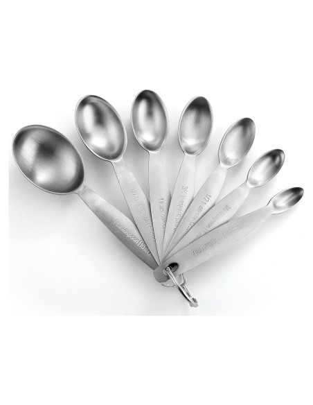 Juego de Cucharas Medidoras Acero Inoxidable Spring Chef 7 Pzas