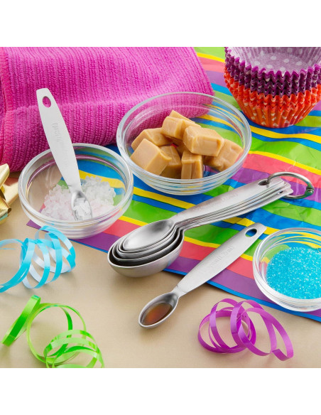 Juego de Cucharas Medidoras Acero Inoxidable Spring Chef 7 Pzas