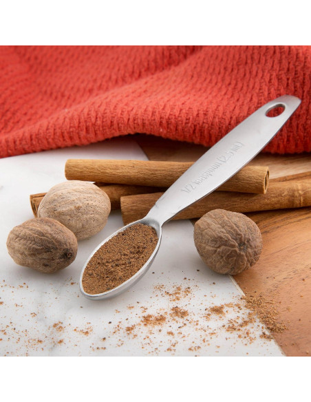 Juego de Cucharas Medidoras Acero Inoxidable Spring Chef 7 Pzas